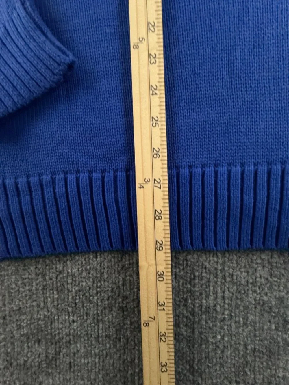 Polo Ralph Lauren Bear Cotton Sweater Blue 2XL QR Knit Pullover Preppy Drip